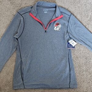 Champion Gray Pullover with Red Trim